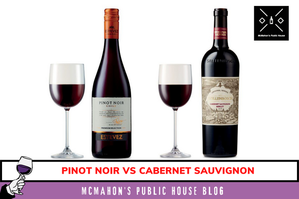 Pinot Noir vs Cabernet Sauvignon