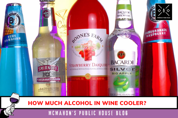 how much alcohol in wine cooler