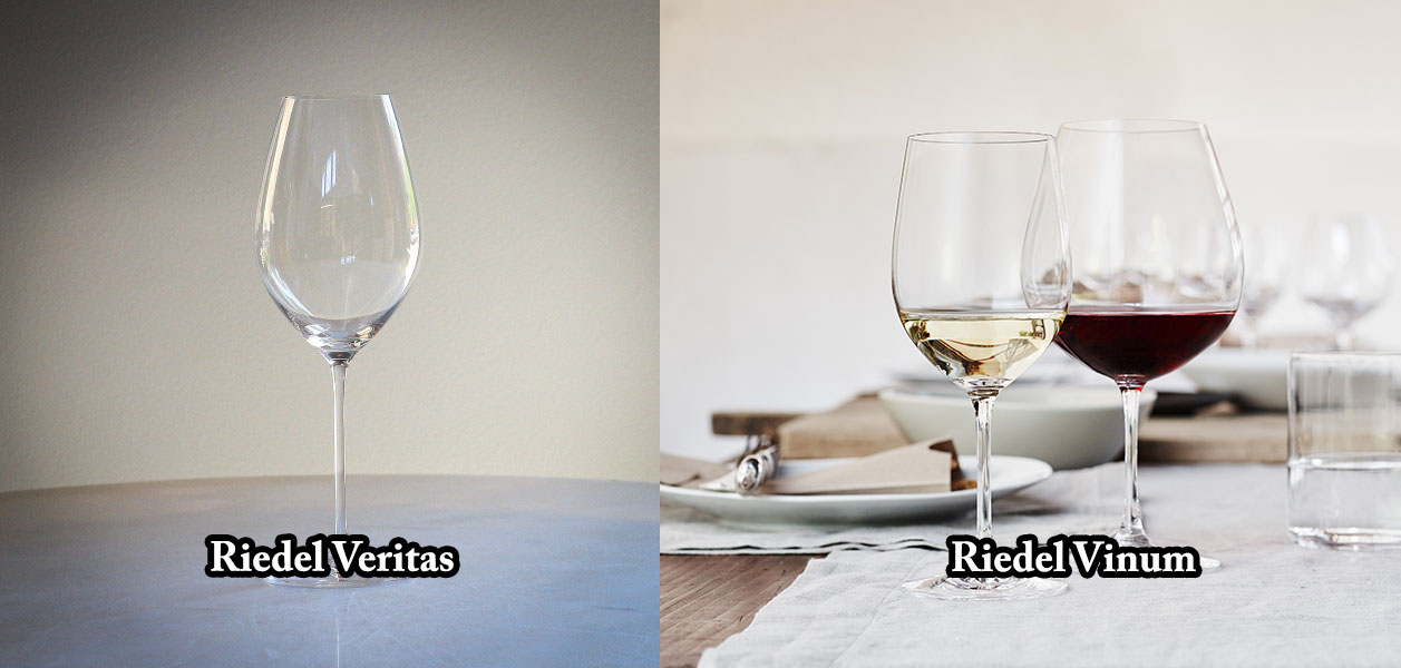 Comparison of Riedel Veritas and Vinum Glassware