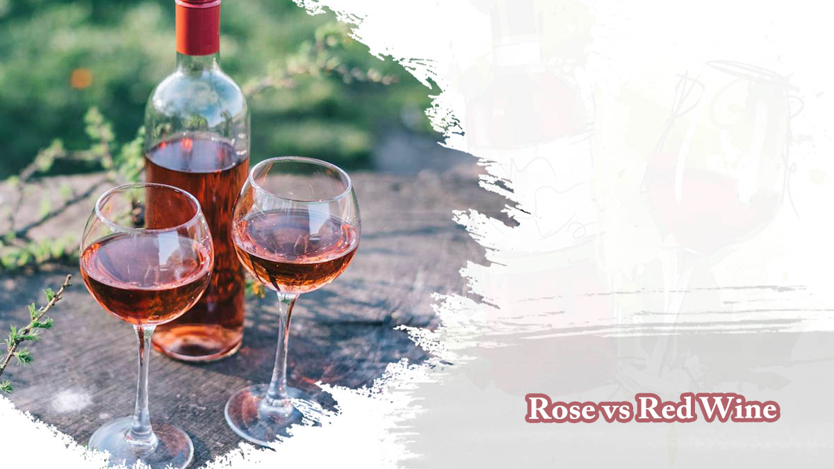 Rose vs Red Wine
