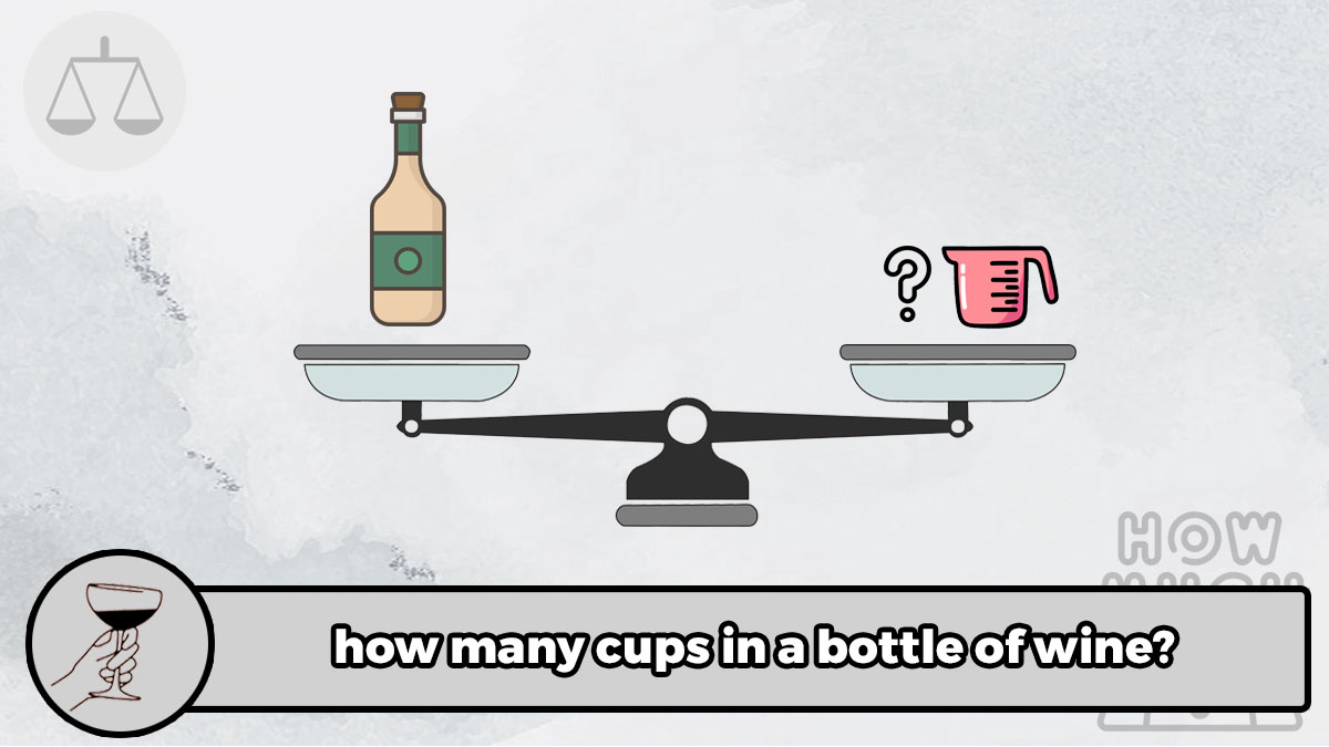 how many cups in a bottle of wine