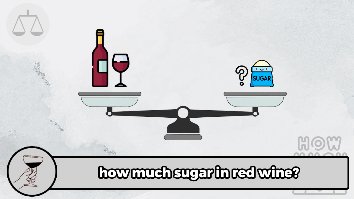 how much sugar in red wine