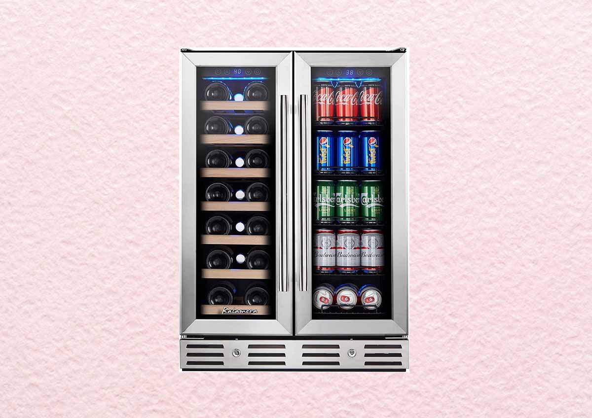 Kalamera 24-inch Built-in Wine and Beverage Refrigerator